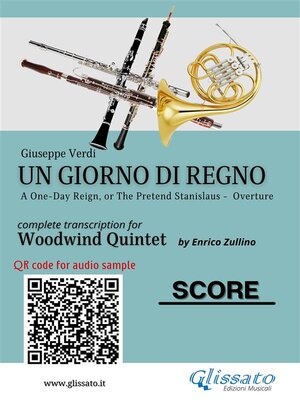 cover image of Woodwind Quintet Score "Un giorno di regno"